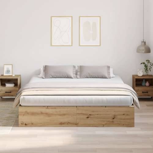 Okvir kreveta za pohranu Artisan hrast 200x200 cm Cijena