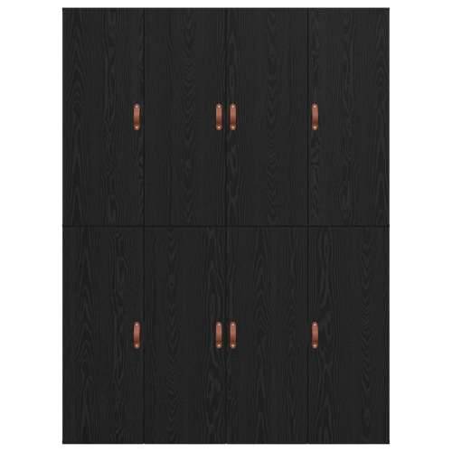 Okvir kreveta za pohranu Crni hrast 150x200 cm Cijena