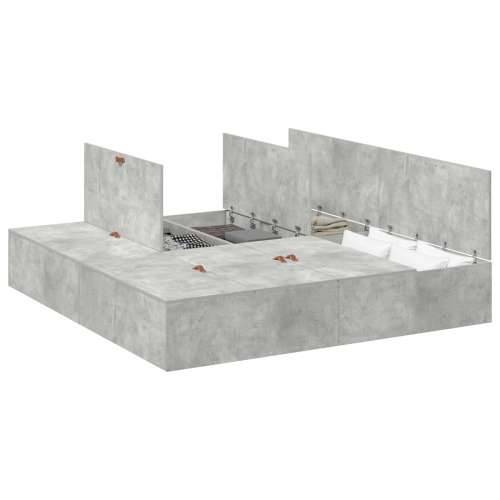 Krevet za pohranu Beton Siva 180x200 cm Cijena