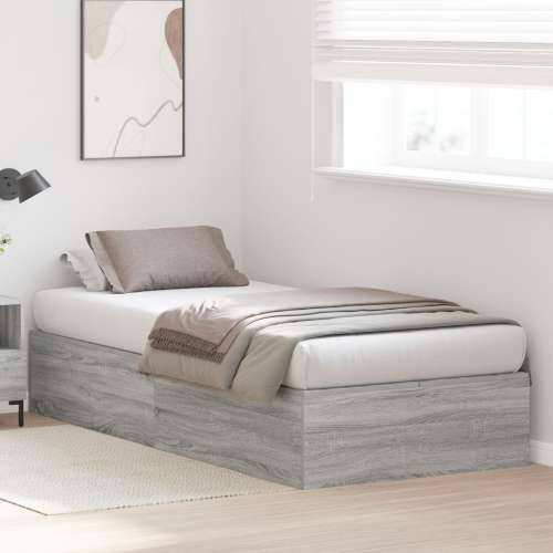 Krevet s prostorom za pohranu Siva Sonoma 75x190 cm Cijena