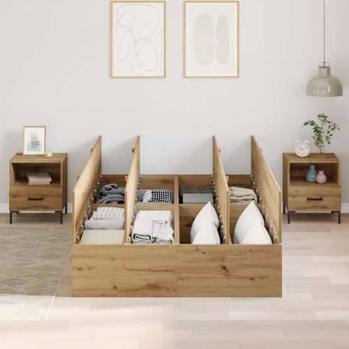 Krevet za pohranu Artisan Hrast 120x190 cm Cijena
