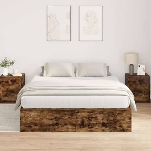 Krevet s prostorom za pohranu Dimljenog hrasta 135x190 cm Cijena