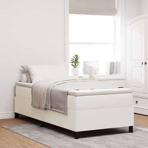 Box Spring Krevet Krem 80x200 cm Korduroj Tkanina Cijena