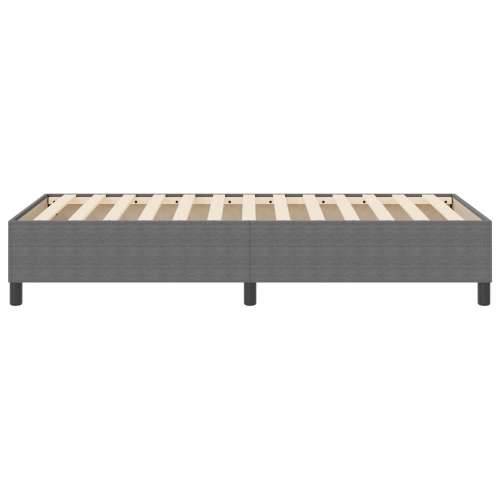 Box Spring Krevet Svjetlosiva Jednostruka Korduroj Tkanina Cijena