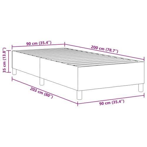 Box Spring Krevet Svjetlosiva Zelena 90x200 cm Korduroj Tkanina Cijena