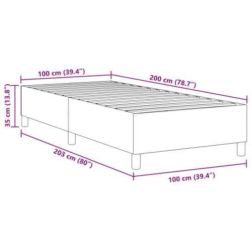Kutni madrac svijetlosive boje 100x200 cm od korduroj tkanine Cijena