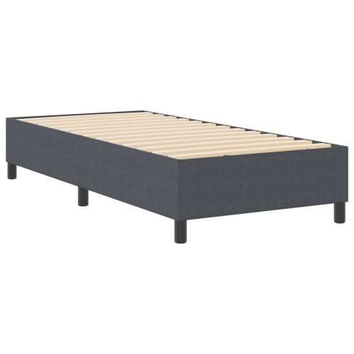 Box Spring Krevet Tamnosiv 100x200 cm Od Pamuka Cijena