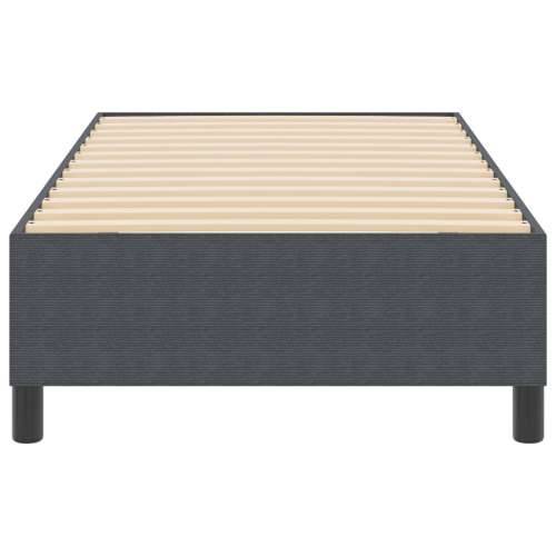 Box Spring Krevet Tamnosiv 100x200 cm Od Pamuka Cijena