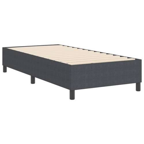 Box Spring Krevet Tamnosiv 100x200 cm Od Pamuka Cijena