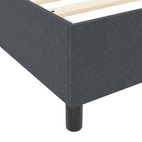 Box Spring Krevet Tamnosiv 100x200 cm Od Pamuka Cijena
