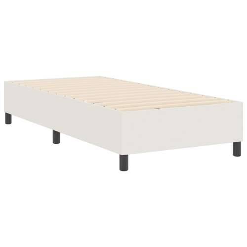 Box Spring Krevet Krem 100x200 cm Čorduroj Tkanina Cijena