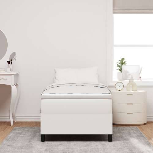 Box Spring Krevet Krem 100x200 cm Čorduroj Tkanina Cijena