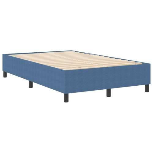 Box Spring Krevet Plava Mali Dvostruki Korduroj Tkanina Cijena