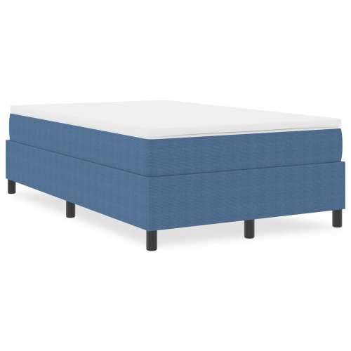 Box Spring Krevet Plava Mali Dvostruki Korduroj Tkanina Cijena