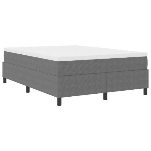 Box Spring Krevet Svjetlosiva 140x200 cm Odredišni Materijal Cijena