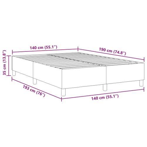 Box Spring Krevet Svjetlosiva 140x200 cm Odredišni Materijal Cijena