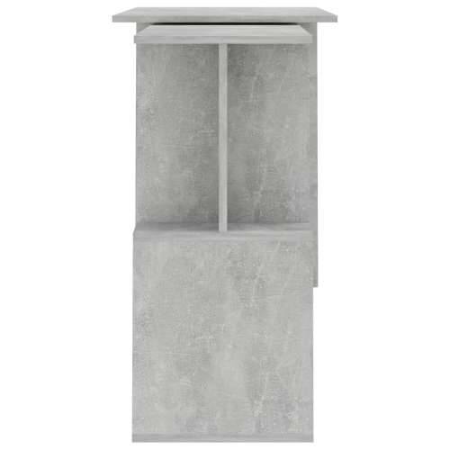 Kutni radni stol boja betona 200x50x76 cm od konstruiranog drva - Beton siva Cijena