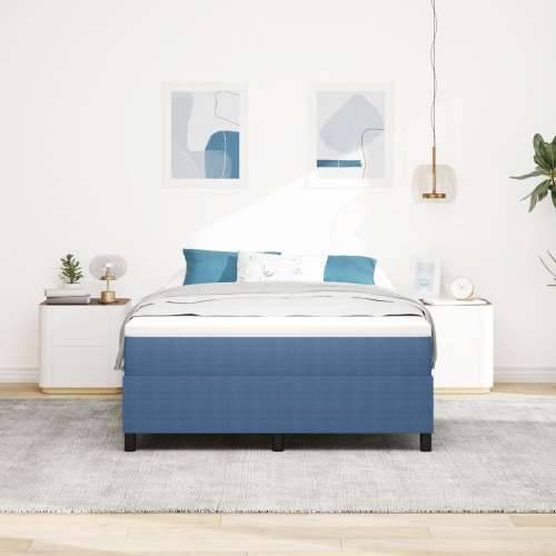 Box Spring Krevet Plava 140x200 cm Od žoržeta Cijena