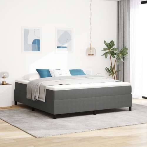 Box Spring Krevet Svjetlosiva Super King Čordura Tkanina Cijena