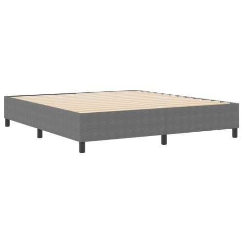 Box Spring Krevet Svjetlosiva Super King Čordura Tkanina Cijena