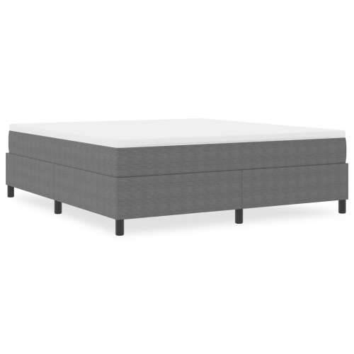 Box Spring Krevet Svjetlosiva Super King Čordura Tkanina Cijena