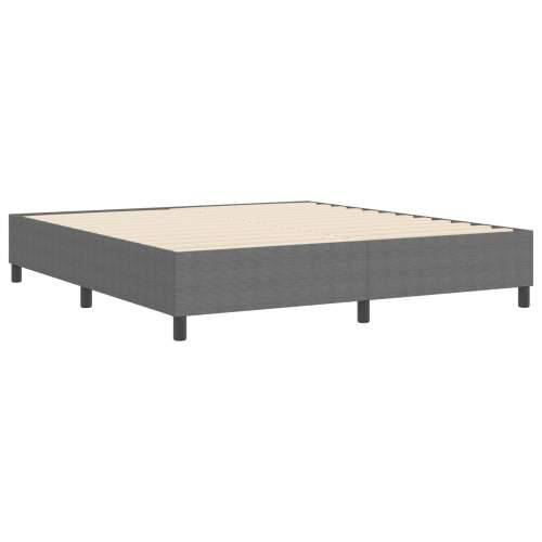Box Spring Krevet Svjetlosiva Super King Čordura Tkanina Cijena