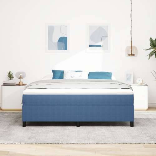 Box Spring Krevet Plavi Super King od Kordura Tkanine Cijena