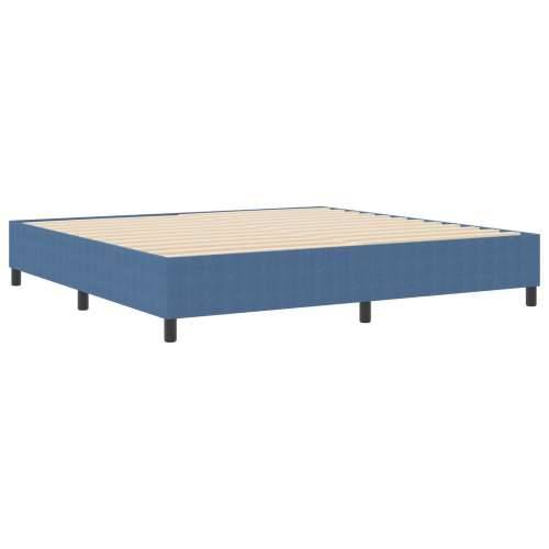 Box Spring Krevet Plava 200x200 cm Od Tkanine Cords Cijena