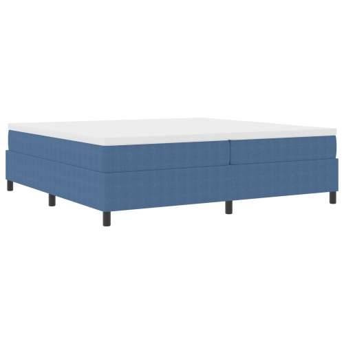 Box Spring Krevet Plava 200x200 cm Od Tkanine Cords Cijena