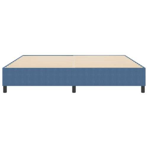 Box Spring Krevet Plava 200x200 cm Od Tkanine Cords Cijena