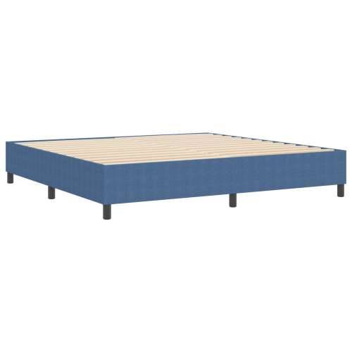 Box Spring Krevet Plava 200x200 cm Od Tkanine Cords Cijena