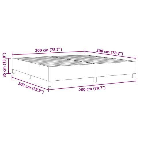 Box Spring Krevet Plava 200x200 cm Od Tkanine Cords Cijena