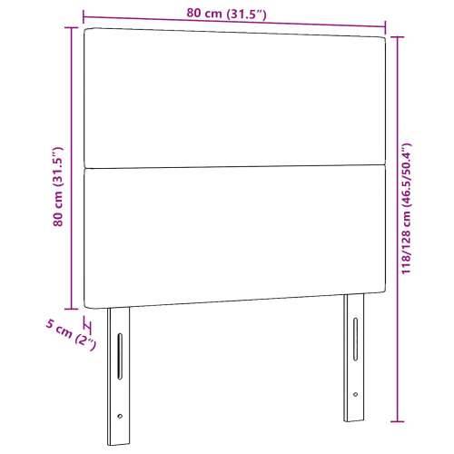 Naslon za glavu Sjednice Tamno sivi 80 cm Korduroy Cijena