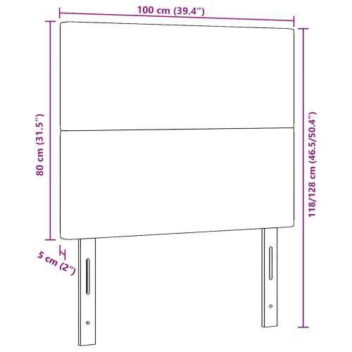 Naslon za glavu Plain Design Krem 100 cm Korduroj Tkanina Cijena