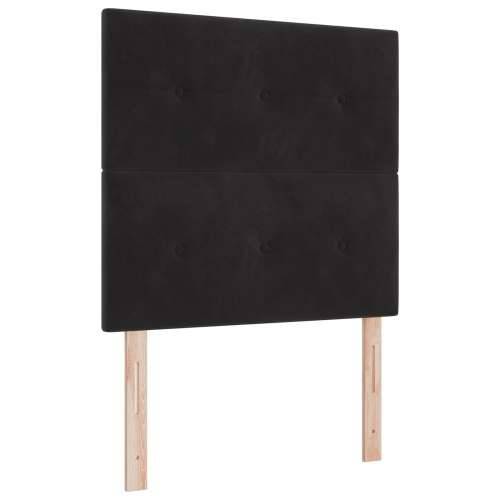 Naslon za glavu s gumbenim preklopom Crna 80 cm Baršun Cijena