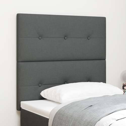 Naslon za glavu s gumbićima Tamno sivi 90 cm Tkanina Cijena