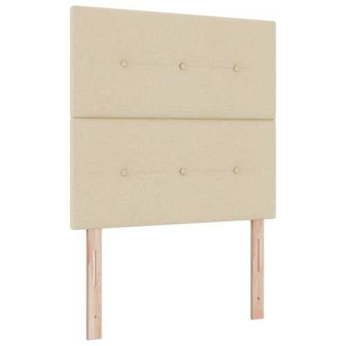 Naslon za glavu s gumbastim nabranjem krem 90 cm tekstil Cijena