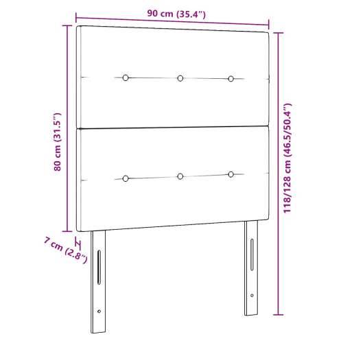 Naslon za glavu s gumbićima Tamnozelena 90 cm Baršun Cijena