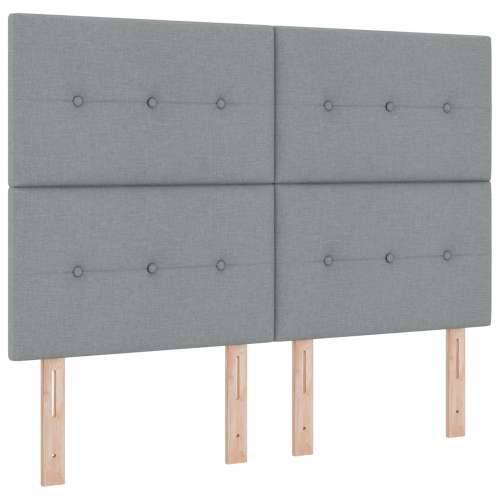 Tapecirani naslon za glavu s gumbima svjetlosiv 140 cm tkanina Cijena