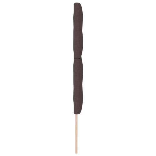 Naslon za glavu s gumbima, tamnosmeđi, 140 cm, tkanina Cijena