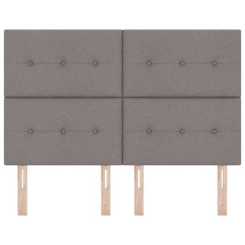 Naslon za glavu s gumbima, taupe, 140 cm, tkanina Cijena
