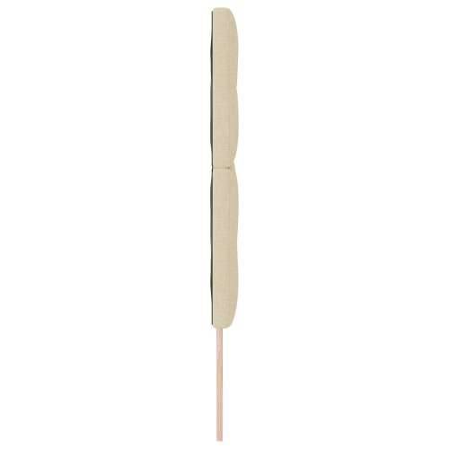 Uzglavlje s gumbastim tuftingom Krem 140 cm Platno Cijena