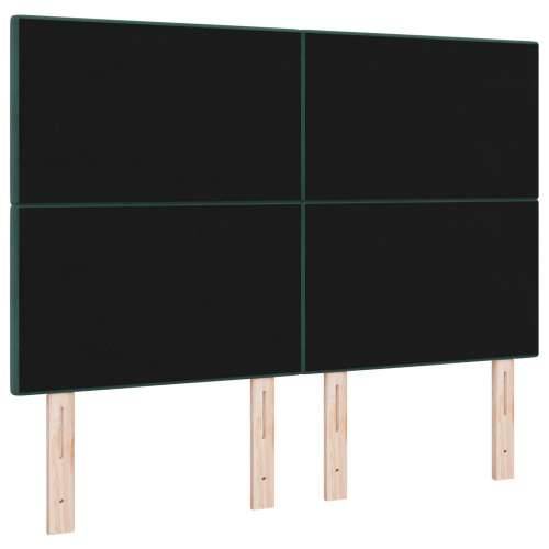 Naslon za glavu s dugmadima, tamnozelena, 140 cm, baršun Cijena