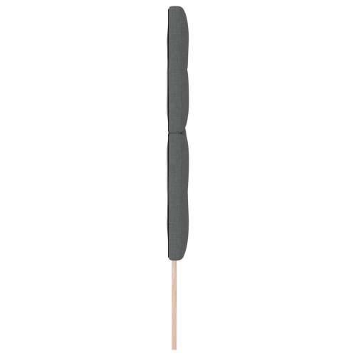Naslon za glavu s gumbima, tamnosiva, 160 cm, tkanina Cijena