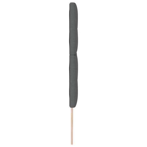 Naslon za glavu s gumbom, tamnosiva, 180 cm, tkanina Cijena
