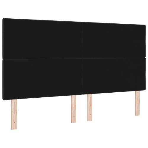 Uzglavlje s gumbastim ukrasnim šavom Crno 180 cm Tkanina Cijena
