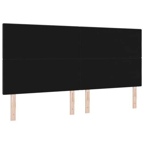 Naslon za glavu s gumbima crni 200 cm tkanina Cijena