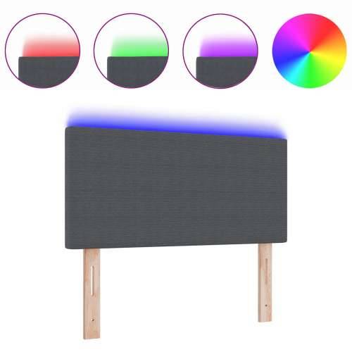 LED uzglavlje jednostavnog dizajna, tamno sivo, 80 cm od mikrovlakana Cijena