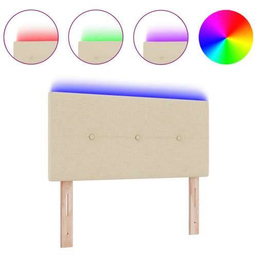 LED Uzglavlje S dugmadima Krem 100 cm Tkanina Cijena