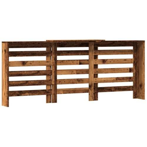 Maska za radijator - Pokrov za radijator boja staro drvo 205x21,5x83,5 cm drveni - Staro drvo 205 x 21.5 x 83.5 cm 1 vodoravne l Cijena